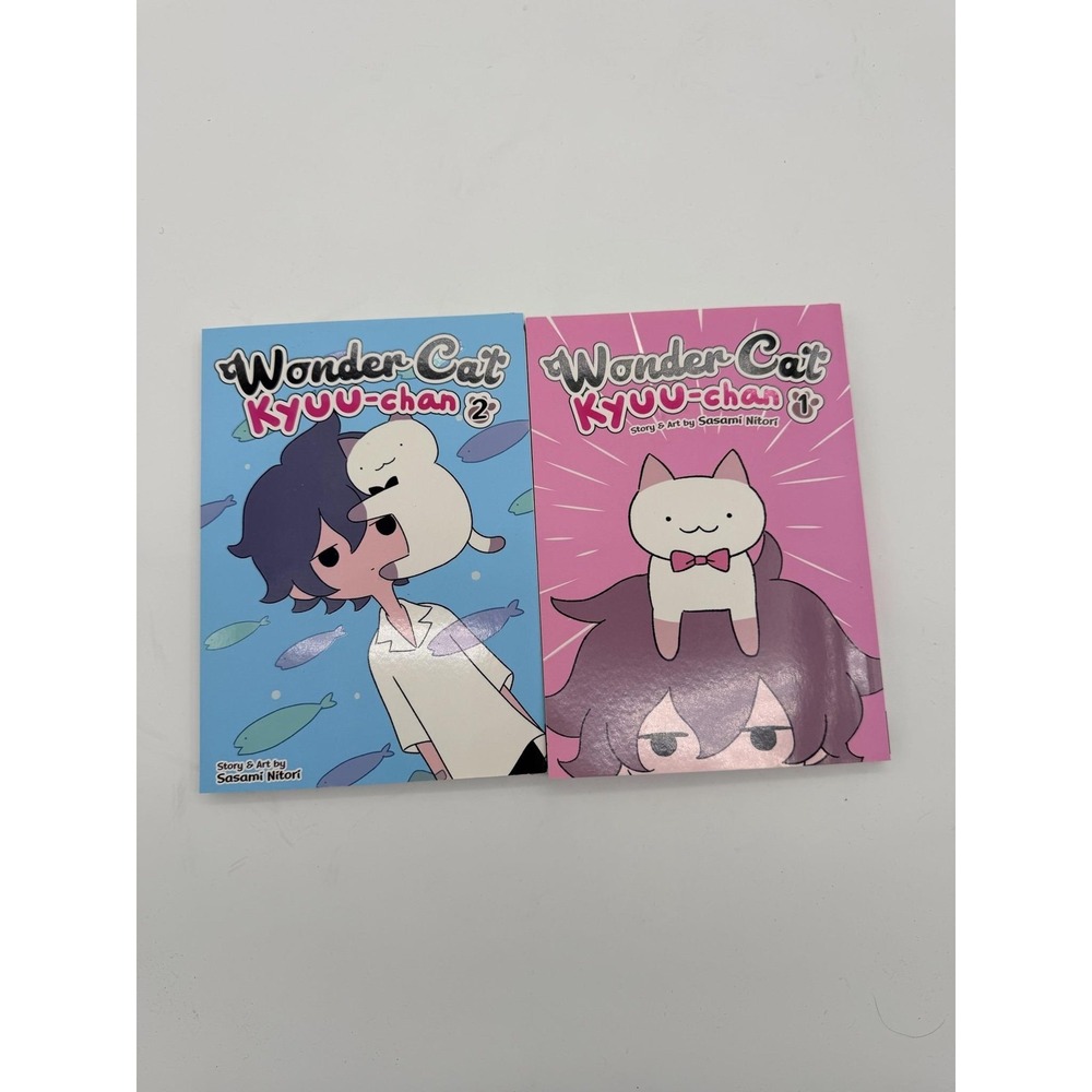 Seven Seas Wonder Cat Kyuu-chan Vol 1 & 2 Manga Set Sasami Nitori Graphic Novel